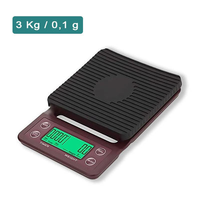 Balance de cuisine électronique haute précision noir pour une pesé d'aliments allant jusqu' à 3 kg