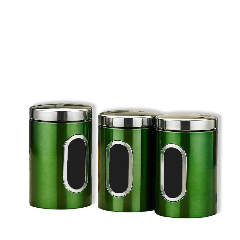 Boites de rangement pour épice inox vert pomme