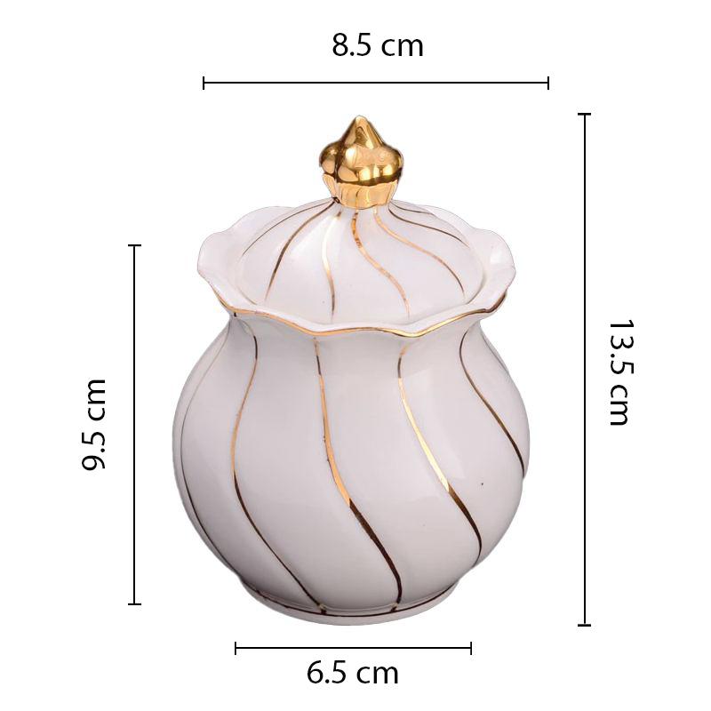 Sucrier en céramique royale en tulipe dimensions