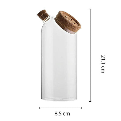 Dimensions bocal à épices en verre bec verseur format 1200 ml 