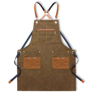 Tablier de barbecue Tablier de cuisine Kaki 